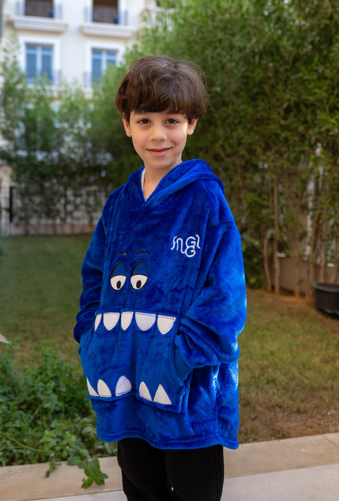 Snuggs Kids Blanket Hoodie Royal Blue
