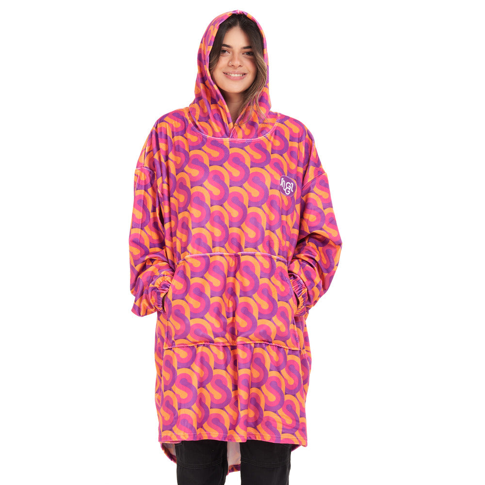 Snuggs Blanket Hoodie Fuchsia Geometric Snuggs Egypt