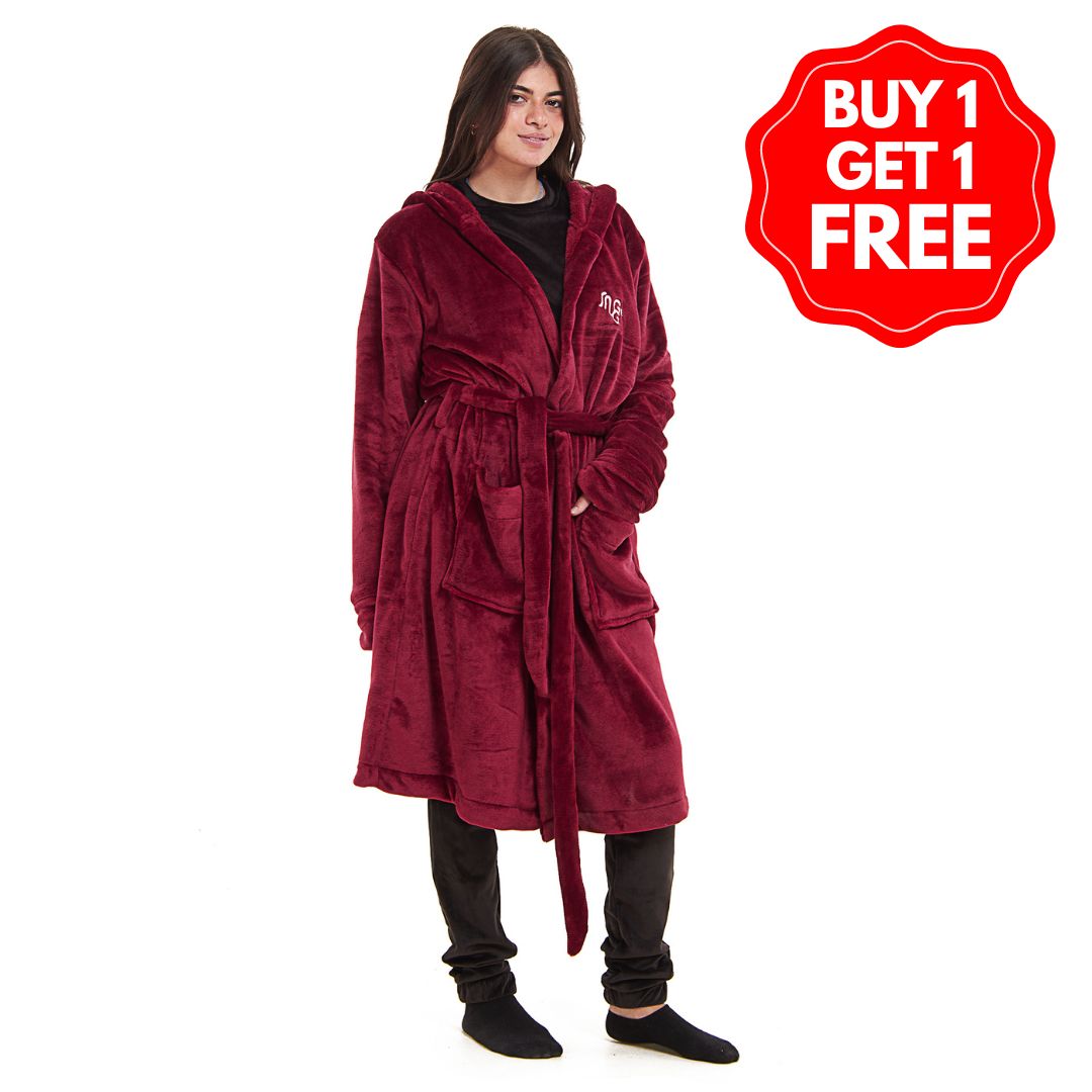 Snuggs Blanket Robe Burgundy Snuggs Egypt