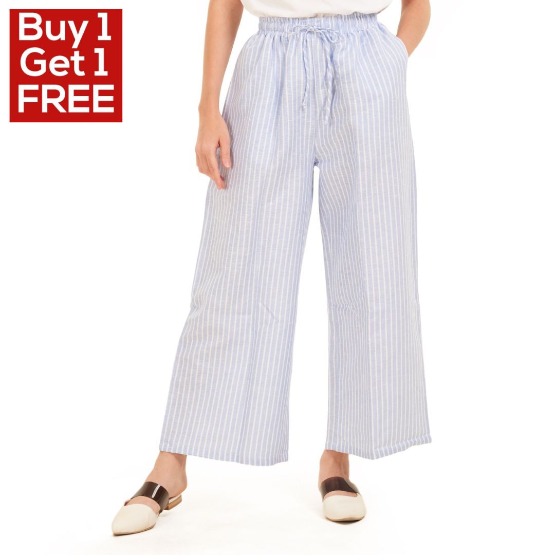 Cairo Striped Linen Pants