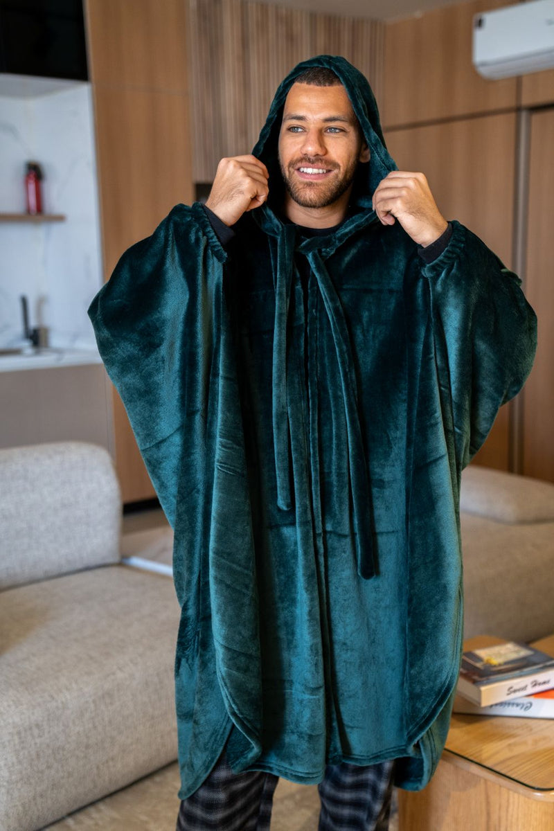 Snuggs The Cloak Blanket Dark Green – Snuggs Egypt