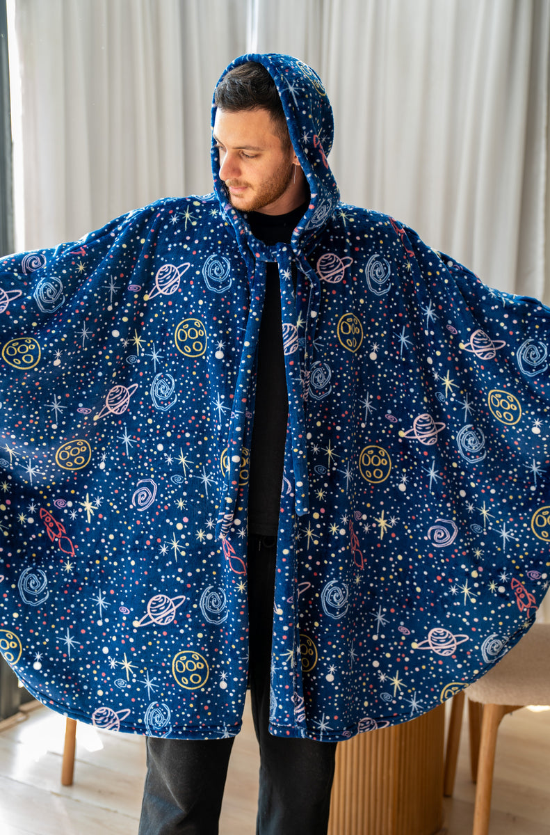 Snuggs The Cloak Blanket Dark Blue Space – Snuggs Egypt