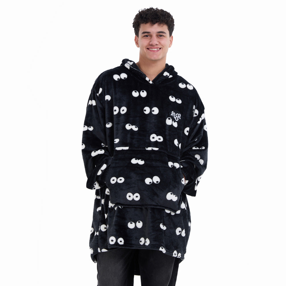 Snuggs Blanket Hoodie Black Eyes – Snuggs Egypt