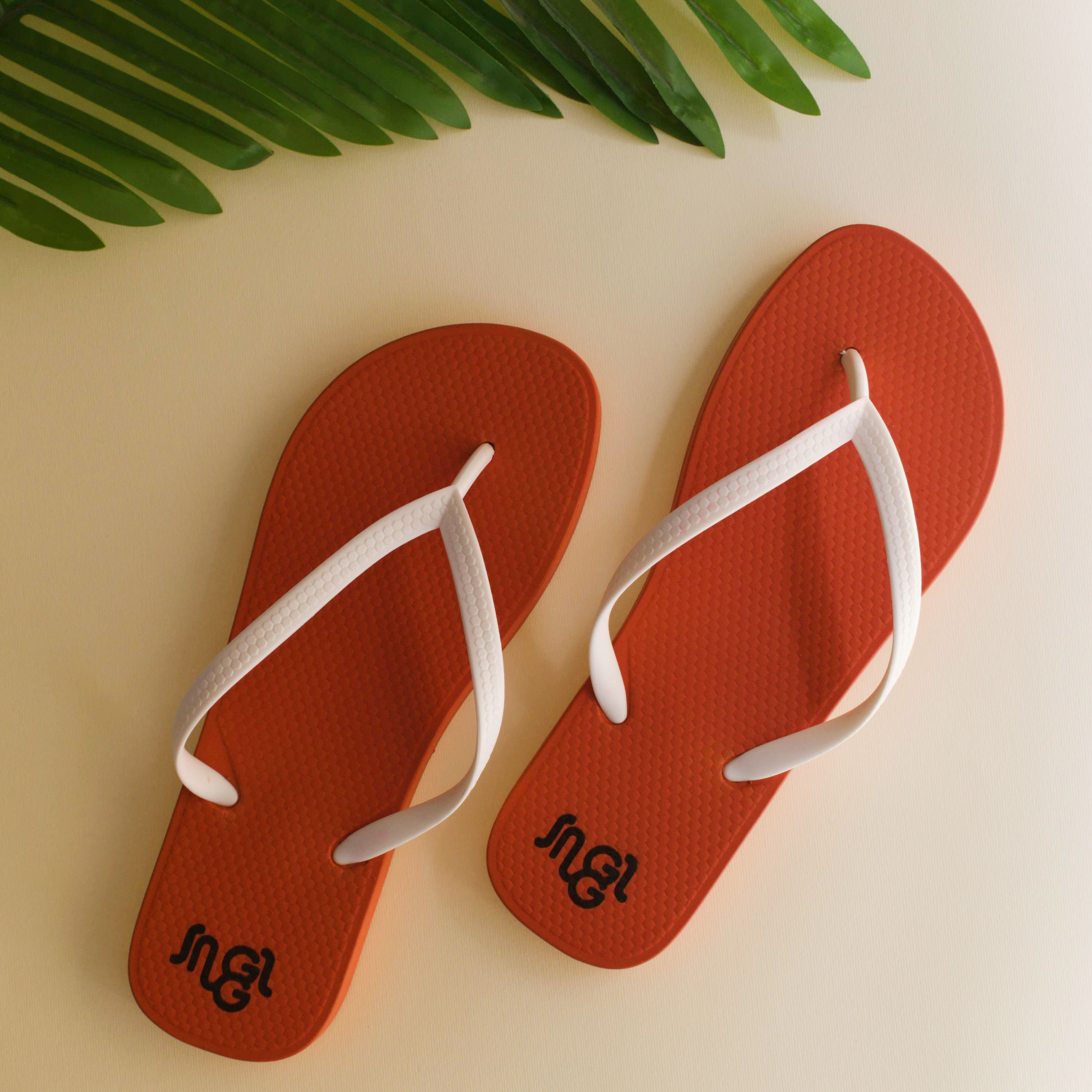 Orange Women Flip Flops – Snuggs Egypt