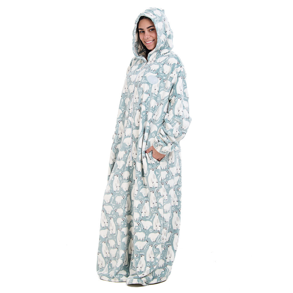 Snuggs Monk Teal blanket with sleeves in Egypt – Snuggs Egypt