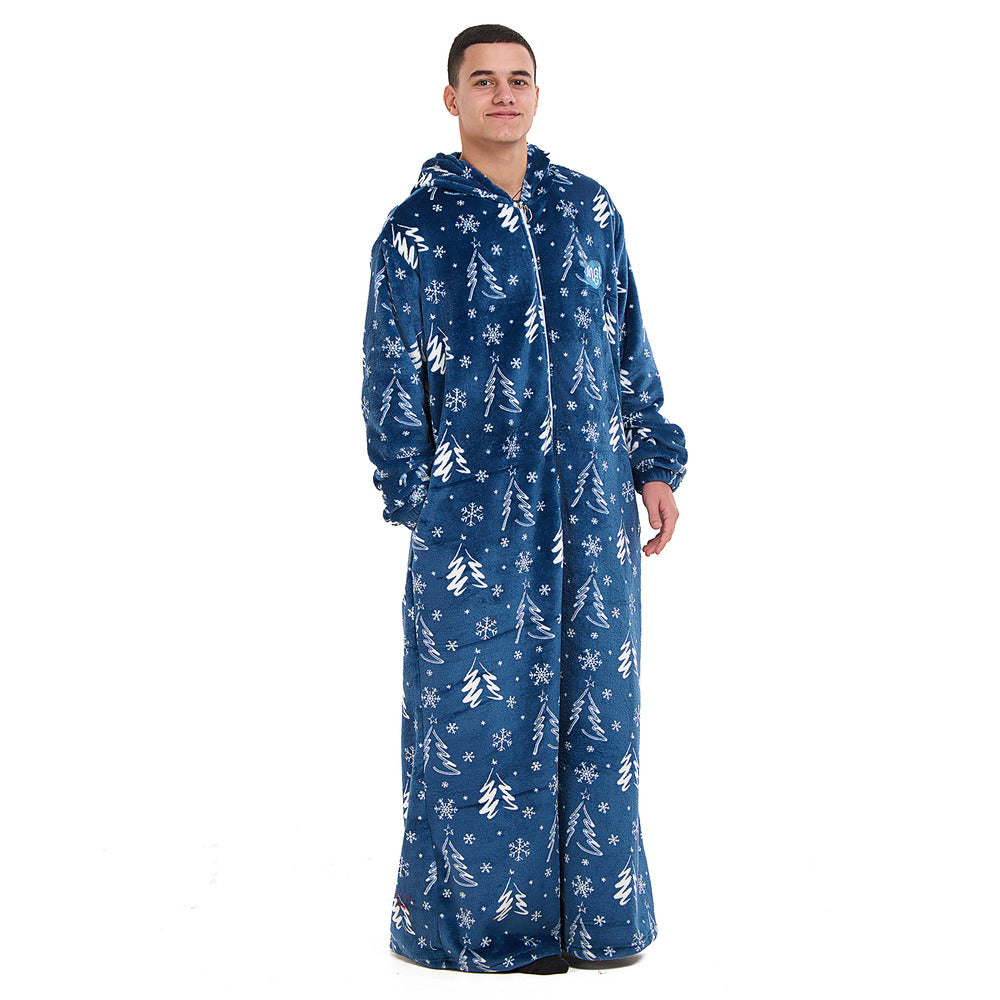 Snuggs Wearable Blanket Monk Blue Christmas Tree – Snuggs Egypt