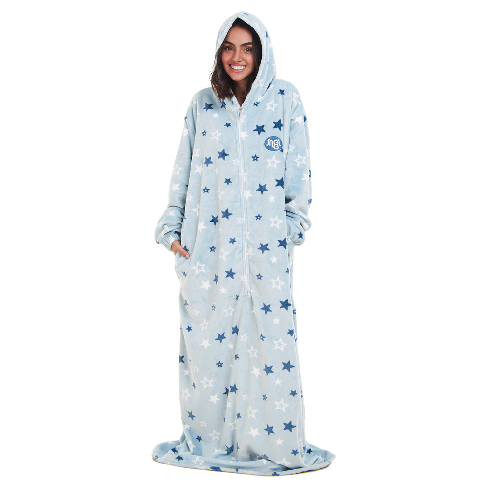 Snuggs Wearable Blanket Monk Pastel Blue Stars – Snuggs Egypt