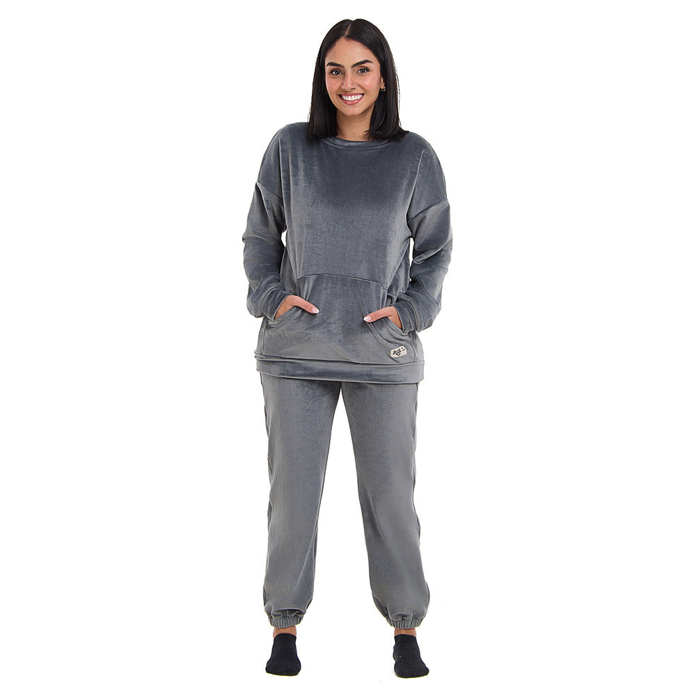 Snuggs women pajama Grey Set – Snuggs Egypt