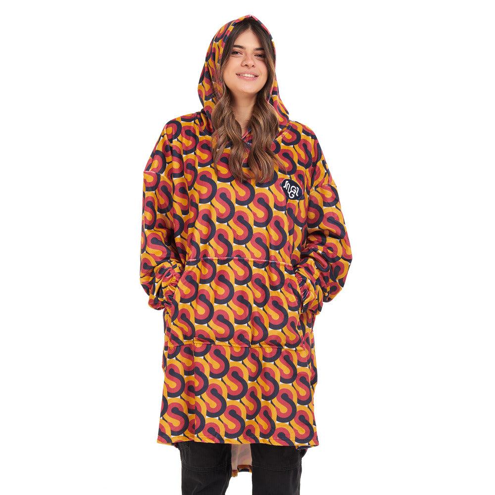 Snuggs Blanket Hoodie Red Geometric Snuggs Egypt