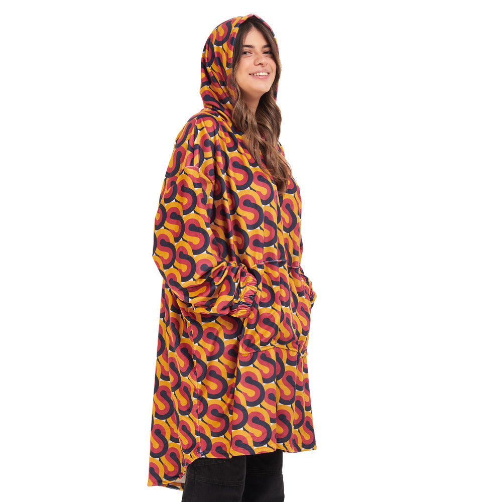 Snuggs Blanket Hoodie Red Geometric Snuggs Egypt